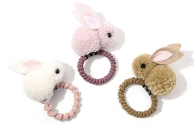 Easter Bunny style headband(3 pc)white,pink,Brown - Image 1 of 4