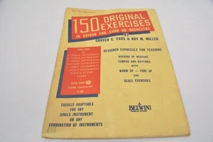 Vintage 150 Original Exercises For Bass Clef Instruments Band Or Orchestra - Bild 1 von 4