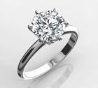GIA Certified 1 Carat D VVS1 Lab Created Diamond Engagement Ring 14k White Gold