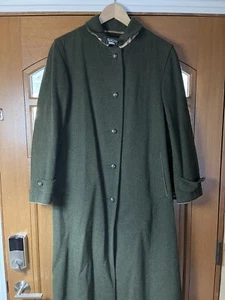 Vintage Burberry Original Loden Coat Wool Austria  Womens Sz 8 Vintage - Picture 1 of 11