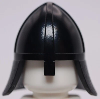Lego Castillo Casco de Caballero Negro con Protector de Nariz y Protector de Cuello Foto 1 de 3