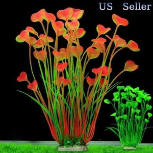 Artificial Aquarium Plants Decoration Fish Tank Water Plant Fake Grass Ornament - Picture 1 of 15