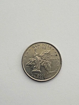 2001- d New York Quarter Rare , as pic - Image 1 of 4