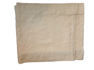 Cenefa ventana ancha mezcla lino tono camel 79" ancho 17" largo plisado elegante - Imagen 1 de 2