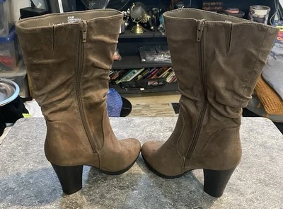 Botas BLANCO MT Marrón Gamuza Cremallera - Talla 5.5, ¡Nuevas! Foto 1 de 4