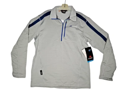 NUEVO CON ETIQUETAS Cloudveil Hombre Guantlet Gris 1/2 Cremallera Jersey Chaqueta Grande Polartec NUEVO Foto 1 de 4