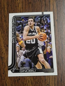 Manu Ginobili 2025/26 Topps NBA Basketball Flagship Card #262 San Antonio Spurs - Picture 1 of 2