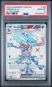 Greninja ex - 198/167 - Ultra Rare - Twilight Masquerade - Pokémon - PSA 10! - Bild 1 von 2