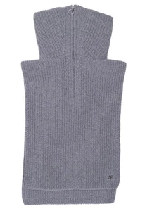 SANDRO Chunky Knit Half-Zip Scarf Wool Blend SFABO00859 - Picture 1 of 6