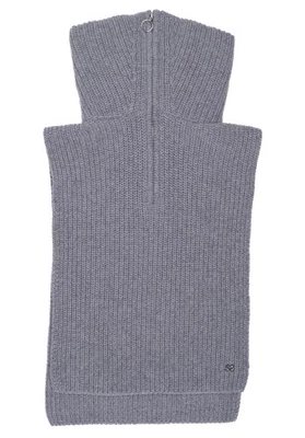 SANDRO Chunky Knit Half-Zip Scarf Wool Blend SFABO00859 - Image 1 of 4