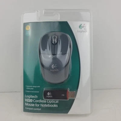 Logitech V220 Cordless Optical Mouse for Notebooks Laptops New Unopened Computer - Image 1 of 4