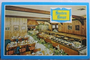 Anuncio Casa Suecia Smorgasbord Postal Antigua Vintage Tarjeta Vista Estándar Souvenir PC - Imagen 1 de 2