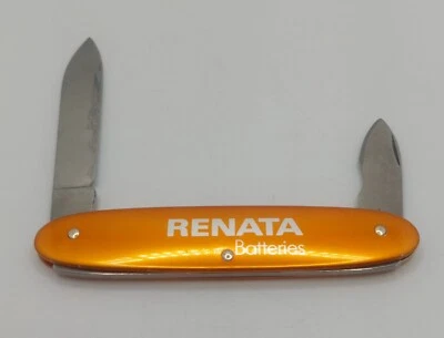 老式 VICTORINOX ORANGE ALOX RENATA 瑞士军队手表工具口袋刀  — 第 1/4 张图片