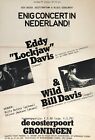 Eddie 'Lockjaw' DAVIS Wild Bill DAVIS 1977 original jazz concert poster HOLLAND