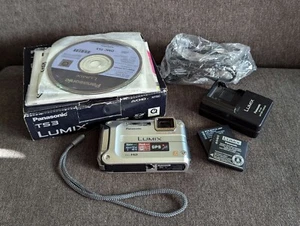 Panasonic Lumix DMC-TS3 Silver Digital Camera 12.1MP Shock/Waterproof Complete - Picture 1 of 3