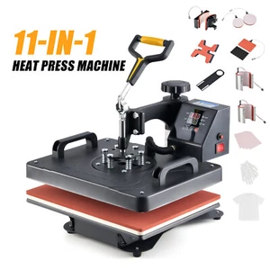 11 in 1 Heat Press Machine 30×38cm Digital Transfer Sublimation t shirt Printer - Picture 1 of 9