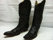 botas vaqueras para mujer negras