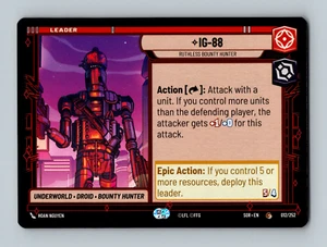 Star Wars Unlimited - IG-88 - Ruthless Bounty Hun - Spark of Rebellion - 012/252 - Picture 1 of 2