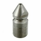 Sewer Cleaning Nozzle Jetter Connector Stainless Steel Gray Convenient