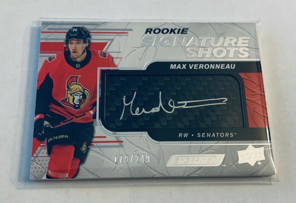 R51,691 - 2019-20 UD Engrained RC Signature Shots Auto Max Veronneau #/249 - Image 1 of 1