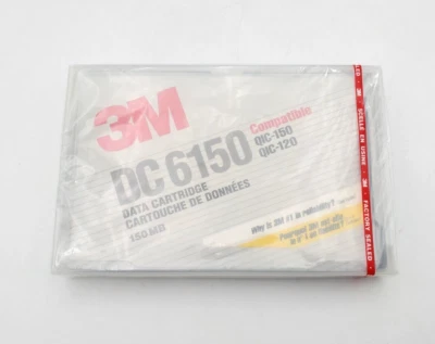 3M DC6150 Data Cartridge 150MB Capacity Compatible QIC-150 & QIC-120 New Sealed - Image 1 of 4