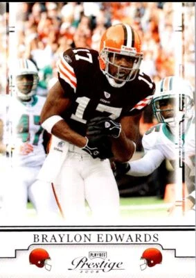 2008 Playoff Prestige Braylon Edwards Cleveland Browns #25 - Image 1 of 2