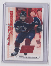 2003-04 IN THE GAME-ACTION RUBY GU JERSEY /500 BRENDAN MORRISON #M-54 CANUCKS