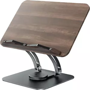Book Stand for Reading, Adjustable Book Holder with 360° Swivel Base, Foldable C - Picture 1 of 9