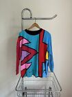 Peter Max Neo All Over Print Art Shirt Medium funky Vintage 1987 1988 abstract