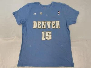 New -Minor Flaw- Denver Nuggets #15 Anthony Womens Size L Blue Adidas Shirt - Picture 1 of 7