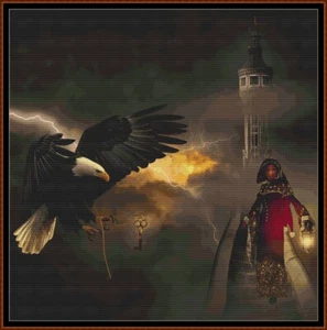THE DESCENT cross stitch pattern (punto cruz) (fan - Picture 1 of 5