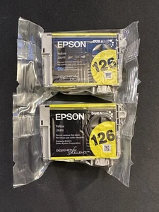 Genuine Epson 126 Yellow Ink Cartridge Epson Stylus NX330 lot of 2 - Picture 1 of 1