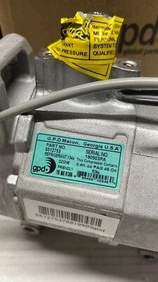 6512753 GPD Compresor de aire acondicionado nuevo con embrague para Honda Accord Crosstour 12-15 Foto 1 de 4