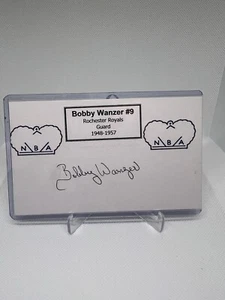 Rochester Royals Legendary Player Bobby Wanzer Autograph  - Picture 1 of 3