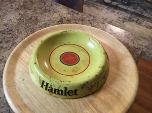 Vintage Hamlet Cigar 8” Diameter Metal Advertising Ash Tray Free Shipping - Picture 1 of 8