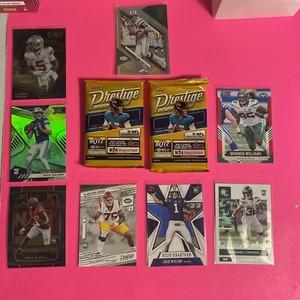 🎆Breece Hall Garrett Wilson Zach Wilson NY Jets 2 Prestige Nfl Packs 🚨