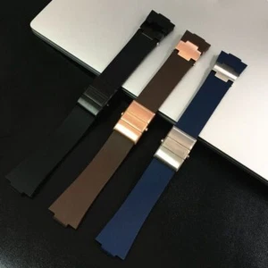 Silicone Rubber Replacement Watch Band Fit For Ulysse Nardin Marine Diver Strap - Picture 1 of 21