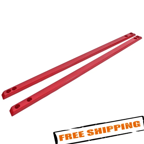 BMR Suspension CJR002 Red Chassis Jacking Rails for 2015-2020 Ford Mustang - Imagem 1 de 4