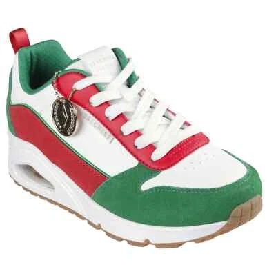 NUEVO EN CAJA Zapatilla deportiva de cuña Skechers Uno Victory Pack México blanca verde roja para mujer talla 9 Foto 1 de 4