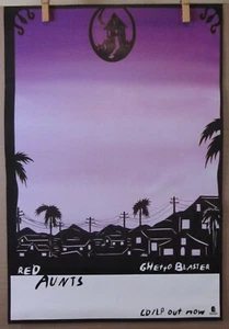 Red Aunts "Ghetto Blaster" 13"x19" 2-SIDED Epitaph Records PROMO POSTER ©1998 - Picture 1 of 6