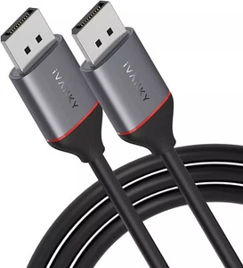 Displayport to Display Port Cable DP Male to Male Cord 4K HD Latches 6.6ft/10ft - Picture 1 of 6