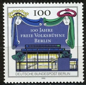 Berlín 1990, Theater Freie Volksbühne, Berlín VF MNH, Mi 866 2,5 € - Imagen 1 de 1