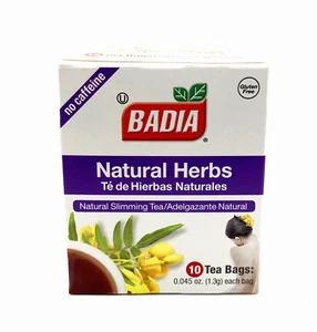 Badia Tea Natural Herbs Caffeine-Free Slimming Blend, 10 Bags - Picture 1 of 4