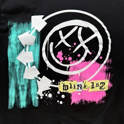 Blink-182 T Shirt Large Black 2003 Untitled Album Punk Rock Pop Art Goth Vintage - Image 1 of 4