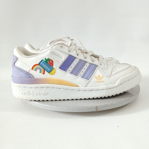 Scarpe ADIDAS bambina 4 bianco viola forum sneakers basse frutta e arcobaleno GY8209