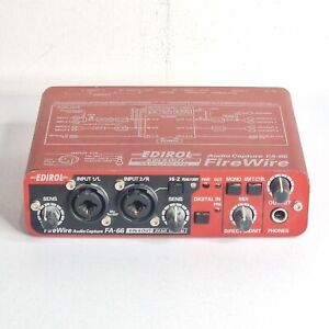 ROLAND Audio Capture Firewire Interface Edirol FA-66 - Red 6 IN 6 OUT 24Bit 192k
