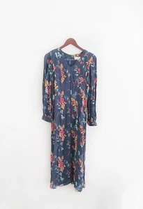 Sea New York SZ 4 Floral Maxi Dress Boho Cottagecore Long Sleeve Festival Flowy - Picture 1 of 12