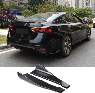 2 piezas difusor de parachoques trasero negro brillante espatas divisoras para Nissan Máxima Altima Foto 1 de 4