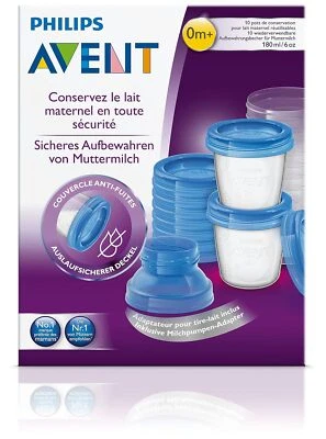 Philips Avent Aufbewahrungssystem für Muttermilch, Becher inklusive Deckel - Bild 1 von 4