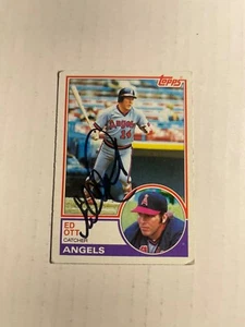 California Angels ED OTT Signed Card - Picture 1 of 1